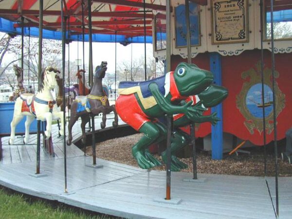 Spillman 1905 Carousel, Merry-Go-Round Frog Figure
